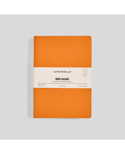 MYPAPERCLIP NEO BASIC A5 NOTEBOOK DOTTED ORANGE