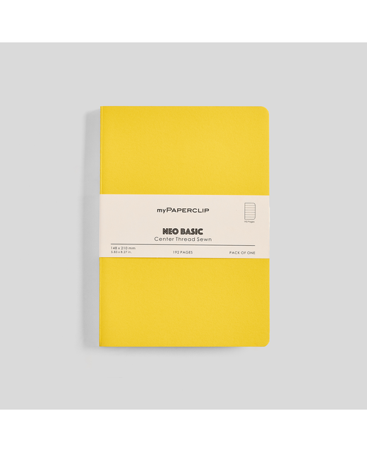 MYPAPERCLIP NEO BASIC A5 NOTEBOOK DOTTED YELLOW