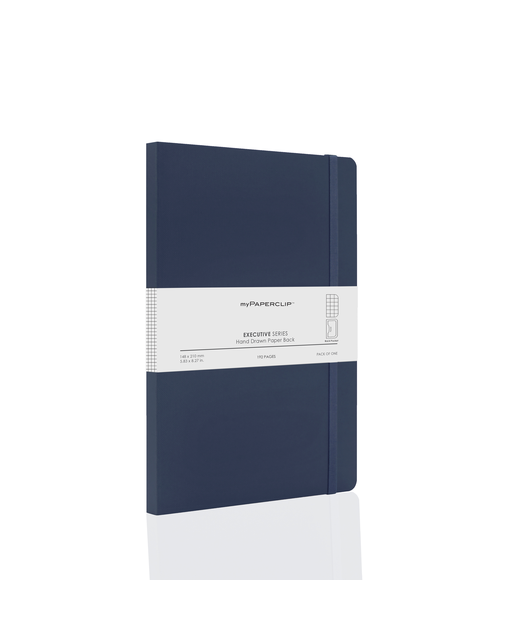 MYPAPERCLIP EXECUTIVE SERIES A5 NOTEBOOK DOTTED BLUE