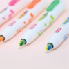MORRIS JUSTCLICK DOUBLE COLOUR HIGHLIGHTER YELLOW AND ORANGE