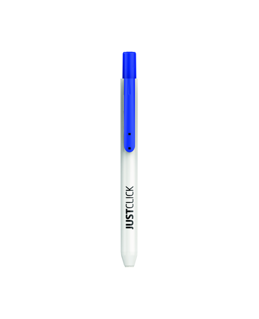 MORRIS JUSTCLICK PERMANENT MARKER FINE NIB BLUE
