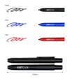MORRIS JUSTCLICK PERMANENT MARKER M RED