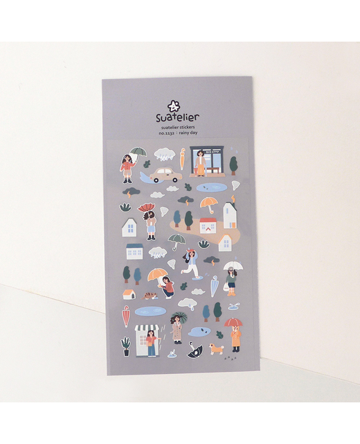 SUATELIER DAILY DECO STICKERS RAINY DAY