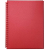 DISPLAY BOOK FM REFILLABLE 20 POCKET RED