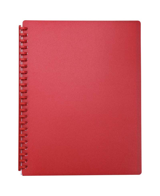 DISPLAY BOOK FM REFILLABLE 20 POCKET RED