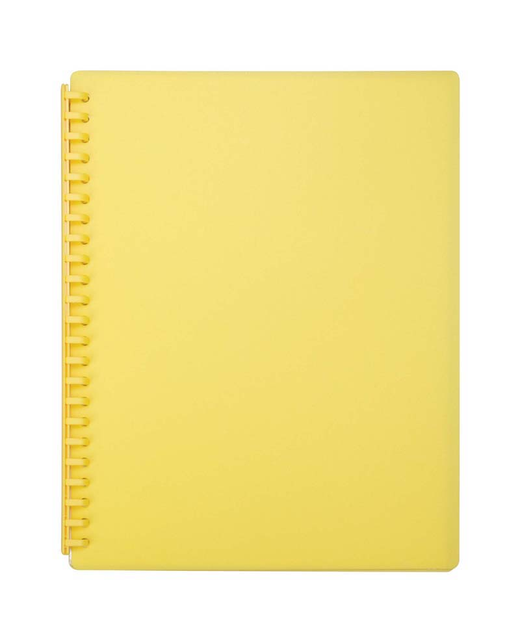 DISPLAY BOOK FM REFILLABLE 20 POCKET YELLOW