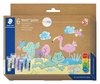 NORIS JUNIOR FINGER PAINT ASSORTED PASTEL COLOURS 6PK