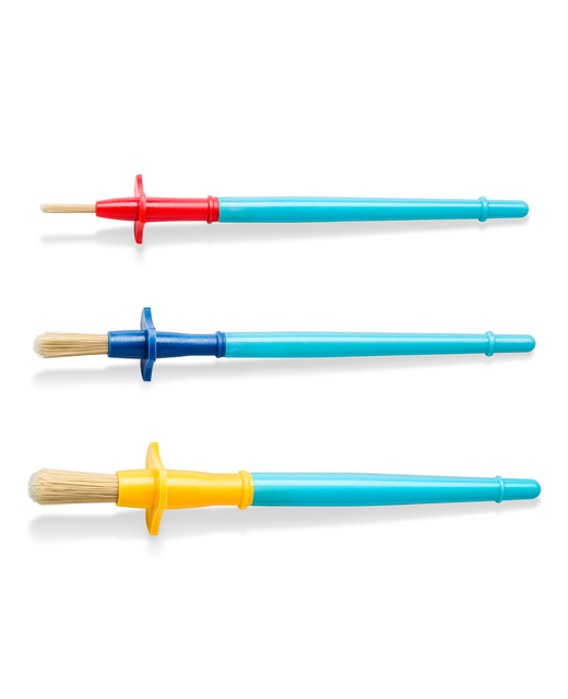 NORIS JUNIOR BRUSH SET ASSORTED SIZES 3PK