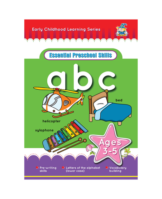 ESSENTIAL PRESCHOOL SKILLS ABC AGE 3-5 LOWERCASE