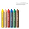 NORIS JUNIOR WAX CRAYON ASSORTED 6PK