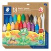 CRAYONS NORIS JUNIOR WAX ASSORTED 18PK