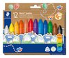 STAEDTLER JUMBO WAX CRAYON TRIANGULAR BARREL ASSORTED 12PK