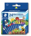 STAEDTLER WAX CRAYONS ASSORTED 24PK