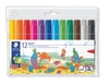 JUMBO COLOURING MARKER STAEDTLER ROUND BARREL ASSORTED 12PK
