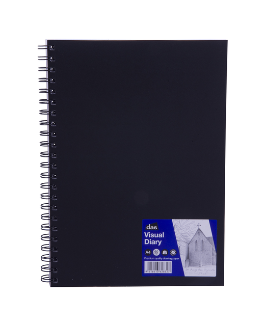 DAS VISUAL DIARY A4 SPIRAL 110GSM 60 SHEETS