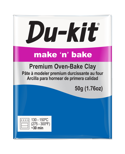DU-KIT MAKE N BAKE POLYMER CLAY 50G BLUE