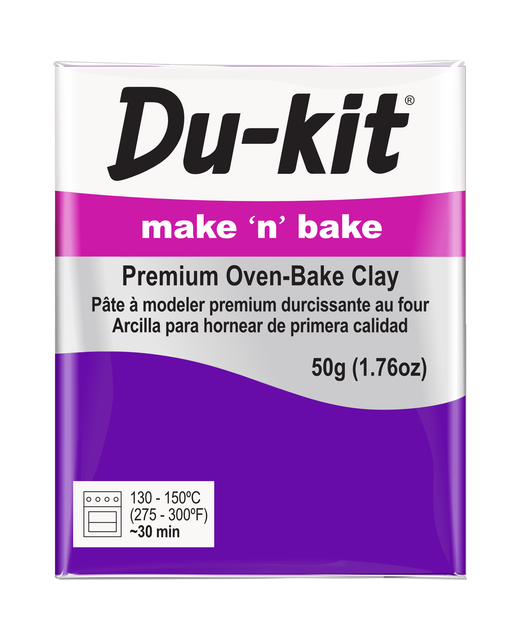 DU-KIT MAKE N BAKE POLYMER CLAY 50G VIOLET