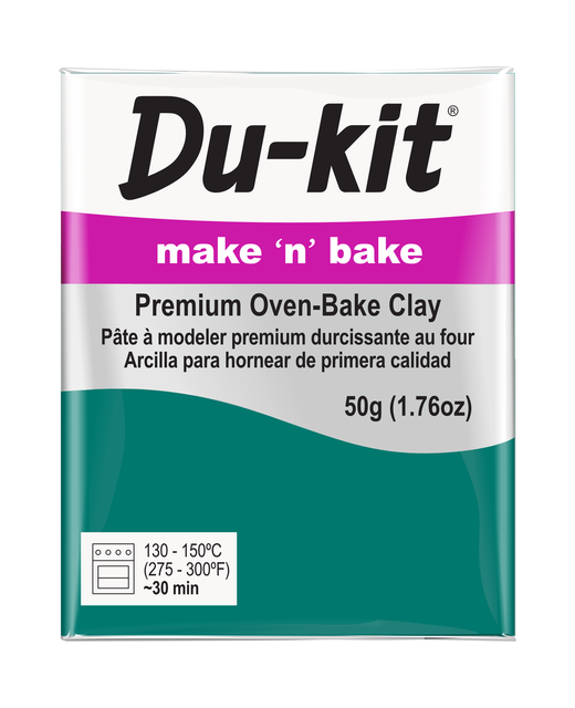 DU-KIT MAKE N BAKE POLYMER CLAY 50G TEAL