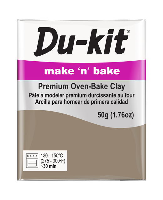 DU-KIT MAKE N BAKE POLYMER CLAY 50G STONE
