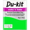 DU-KIT MAKE N BAKE POLYMER CLAY 50G FLUORO GREEN