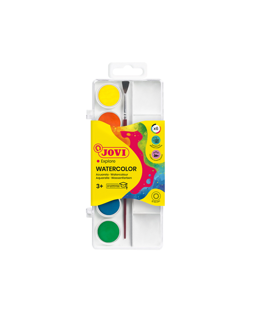 Jovi Watercolour Paint Set 22mm 6 Pack