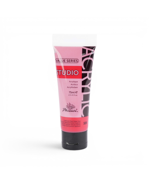 PHOENIX ACRYLIC PAINT 75ML CADMIUM RED DEEP HUE