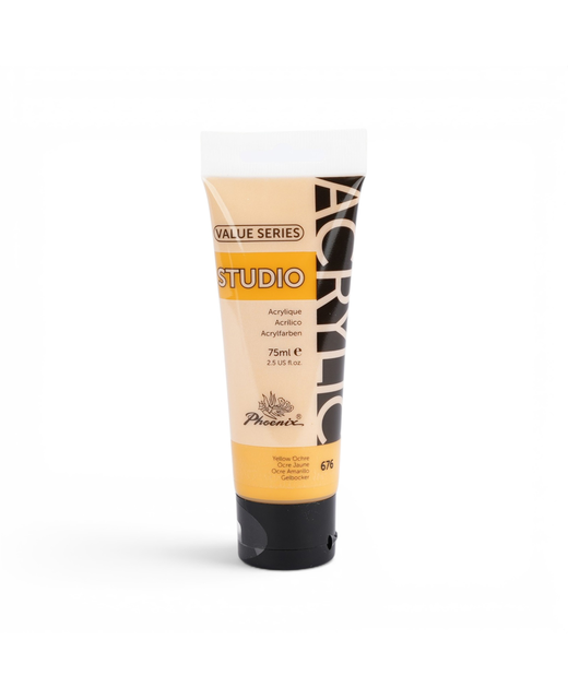 PHOENIX ACRYLIC PAINT 75ML YELLOW OCHRE