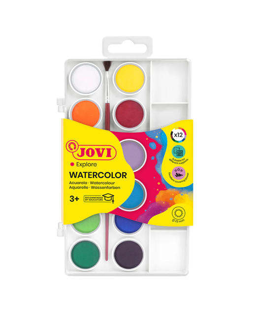 Jovi Watercolour Paint Set 22mm 12 Pack