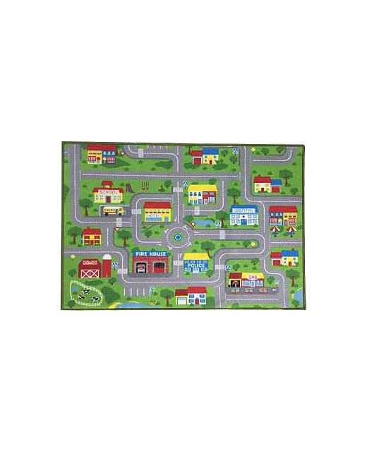 Rug Kids Play for Playroom Town City Road Map Educational