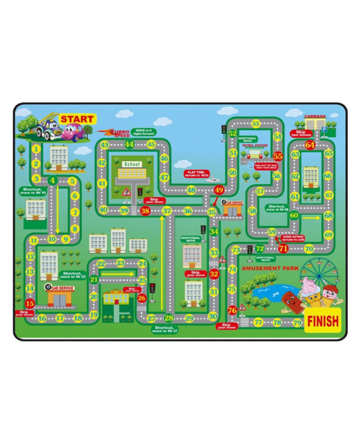 Play Mat Parking Lot Traffic Games Carpet Childrens Car Cartoon Road