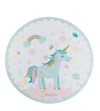 Rug Light Blue Unicorn Rainbow and Pastel Stars Kids Mat