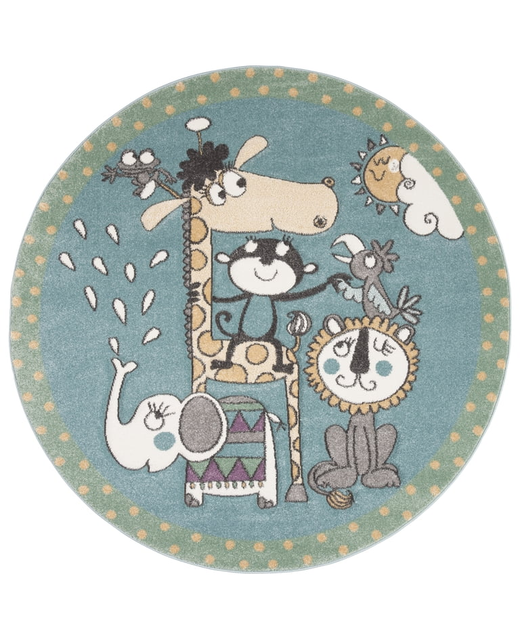 Rug Kids Talisha Sunshine Animals Area Rug