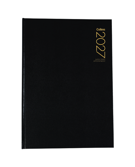 DIARY 2027 COLLINS A43A APPOINTMENT BLACK 