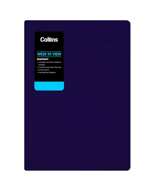 DIARY 2027 COLLINS RHAPSODY A73 WTV ROYAL PURPLE
