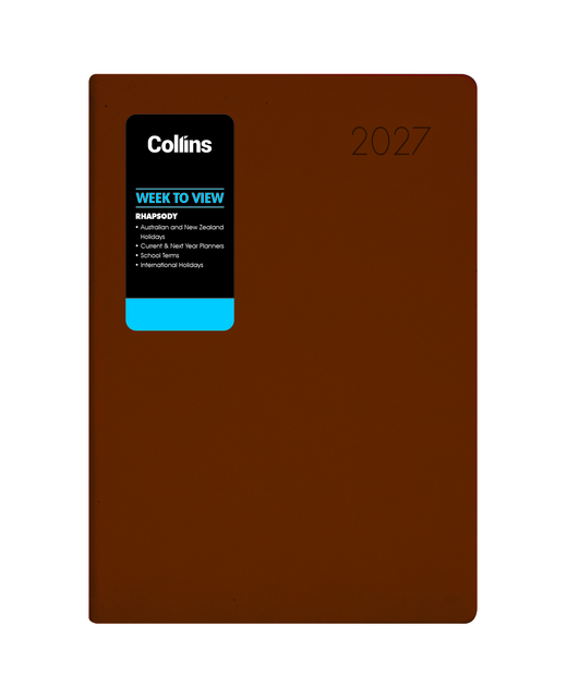 DIARY 2027 COLLINS RHAPSODY A73 WTV CUPPUCCINO