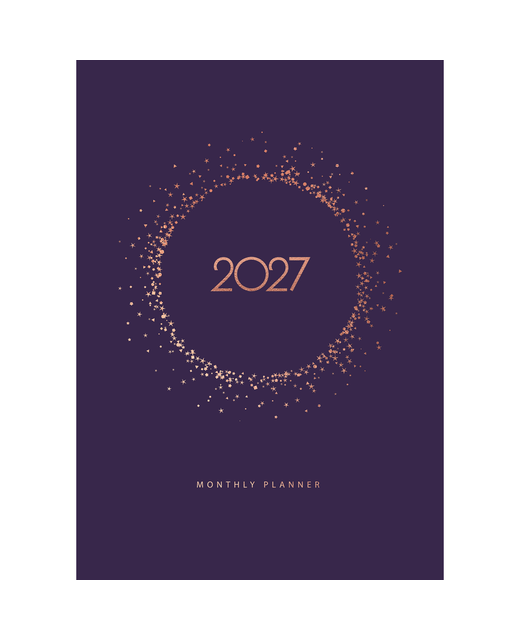 DIARY 2027 COLLINS MONTHLY PLANNER A4 GEOMETRIC 