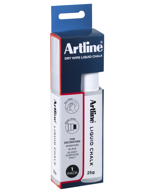 ARTLINE LIQUID CHALK DRY WIPE JUMBO WHITE