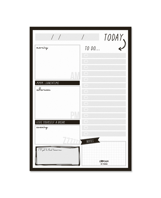 PUKKA CARPE DIEM DAILY PLANNER PAD BLACK