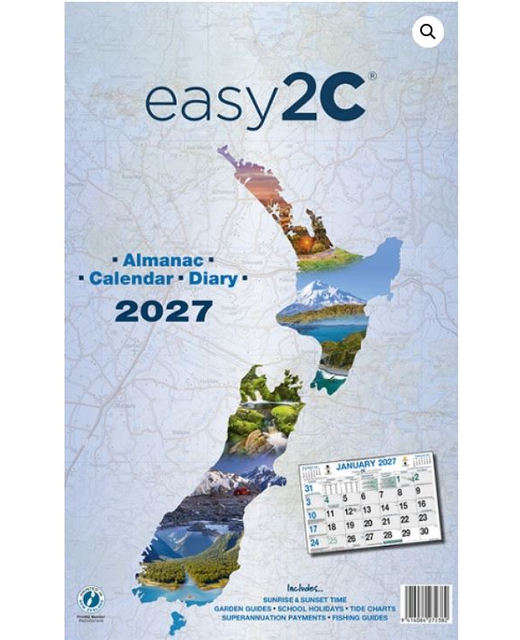 CALENDAR 2027 EASY2C NZ SCENIC 