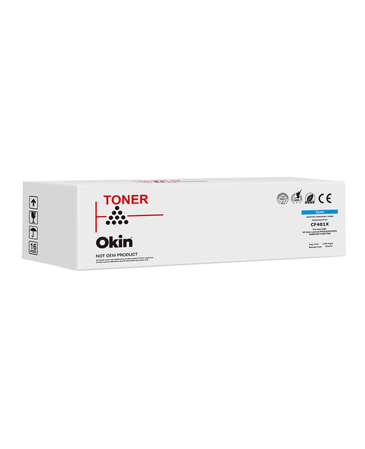 Okin Compatible HP CF401X Cyan Toner Cartridge (201X)