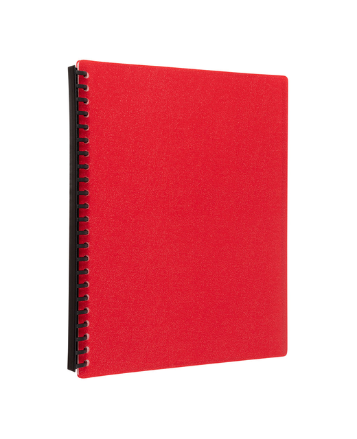 OKIN REFILLABLE DISPLAY BOOK 20 POCKET RED