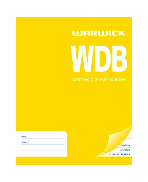 WARWICK EXERCISE BOOK WDB BLANK & RULED