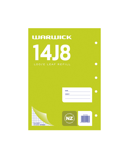 REFILL PAD WARWICK 5MM QUAD 14J8 LOOSE 40LF