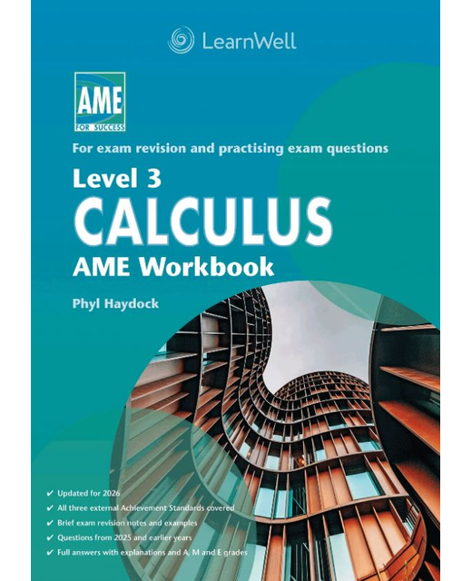 AME NCEA Level 3 Calculus Workbook 2026