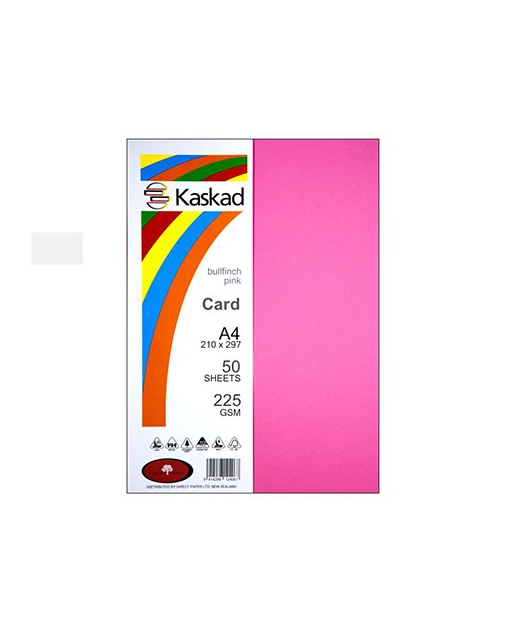 KASKAD A4 160GSM CRD 250PK BULLFINCH PINK