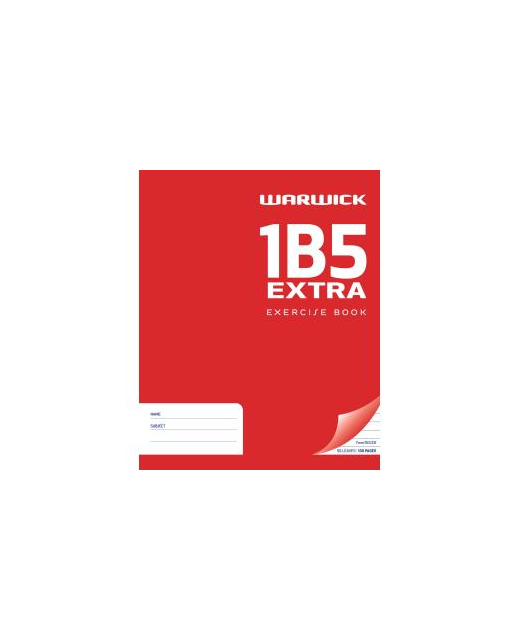 EXERCISE BOOK WARWICK 1B5 50LF EXTRA RULED 7MM