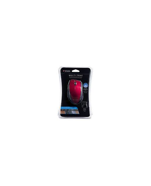 VERBATIM MOUSE WIRELESS RED MULTI TRAC