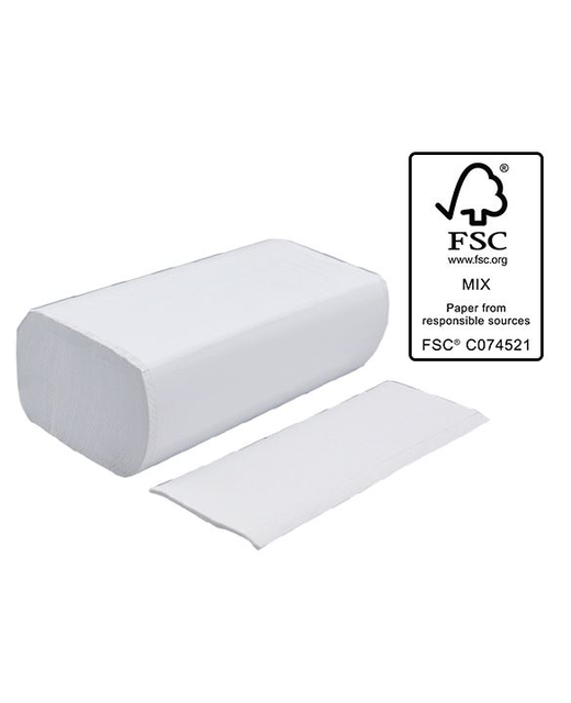 PAPER TOWEL SLIMFOLD - WHITE 230mm x 230mm 2 PLY BOX OF 15 