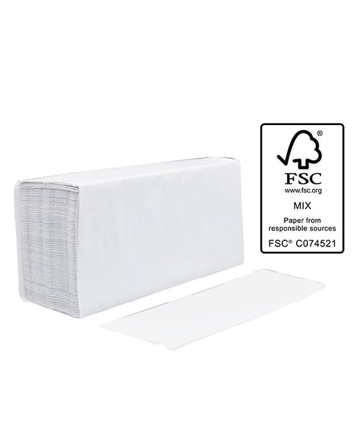 PAPER TOWEL INTERFOLD - WHITE 1 PLY 250 SHEETS BOX OF 16