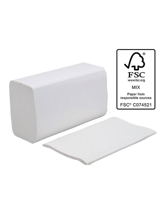 WIDEFOLD PAPER TOWEL - WHITE 1 PLY 180 SHEETS